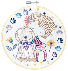 Quand Salomé câline son chien (sold without hoop)