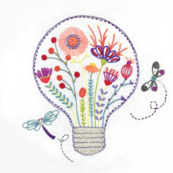 Lumière florale (sold without hoop)