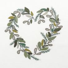 Jardin d'hiver (January embroidered heart)