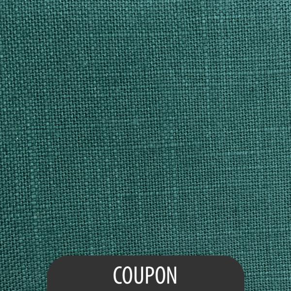 Faux linen duck green - Coupon