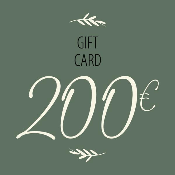 Gift card - 200 €