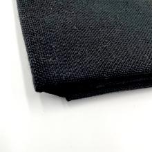 Faux linen Black - Meter 