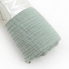 Pale green cotton gauze