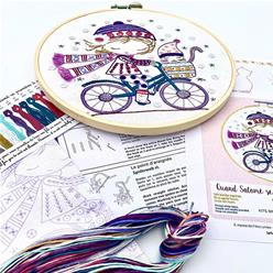 Quand Salomé se promène à vélo (sold without hoop)