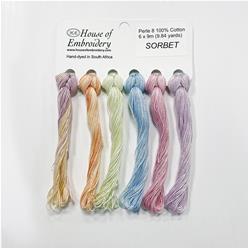 Pearl cotton n°8 House of Embroidery - Sorbet