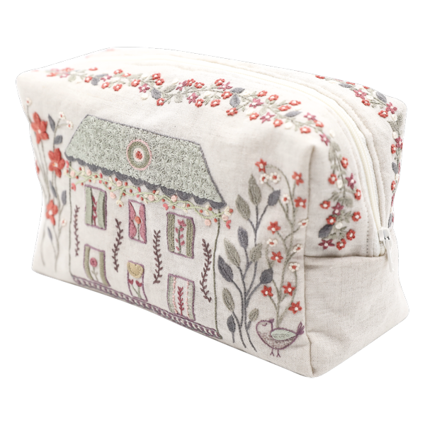 Large pouch - Embroiderers' house