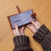 Leather Needle Case – Camel