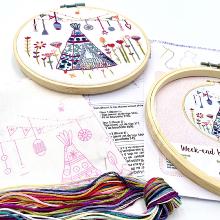 Week-end bohème sous le tipi (sold without hoop)