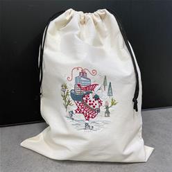 Large pouch - White cord