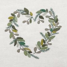 Jardin d'hiver (January embroidered heart) EASY CUSTO
