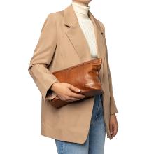 Leather project pouch - Walnut