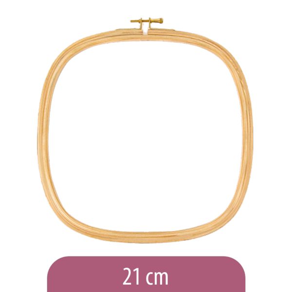 Wooden square hoop - 21 to 25 cm