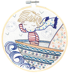 Quand Sacha vogue sur les flots (sold without hoop)