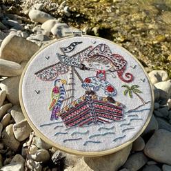 Sacha pirate des mers (sold without hoop)