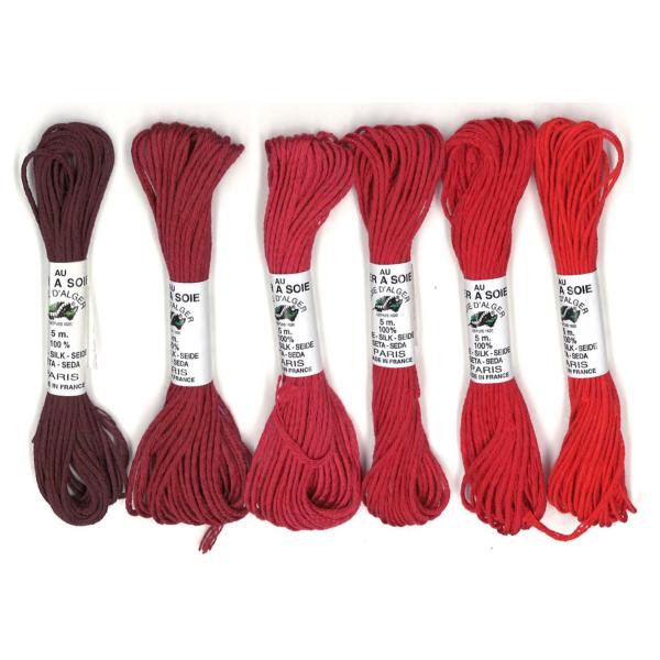 Soie d'Alger - Pack de 6 nuances - Rouge
