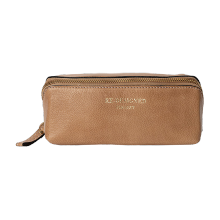 Taupe Leather Pouch