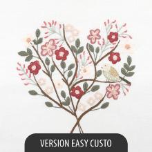 Sakura (May embroidered heart) - EASY CUSTO