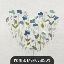 Sweet Pansies (March embroidery heart)