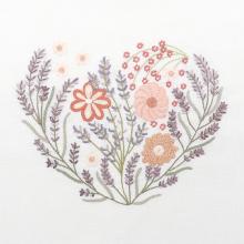 Souffle de lavande (July embroidered heart) - EASY CUSTO