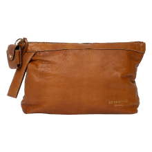 Leather project pouch - Camel