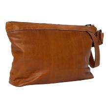 Leather project pouch - Camel