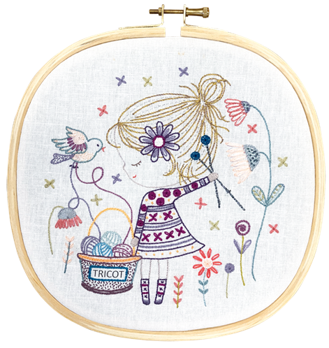 Quand Salomé tricote (sold without hoop)