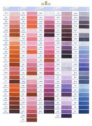 DMC printed color chart