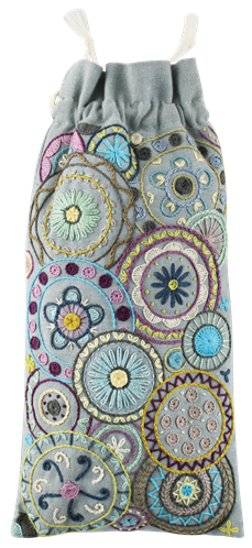 Etui à lunettes - Mandala - Bleu
