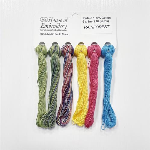 Pearl cotton n°8 House of Embroidery - "Rainforest
