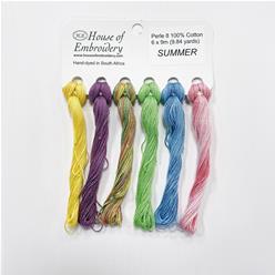 Pearl cotton n°8 House of Embroidery - Summer
