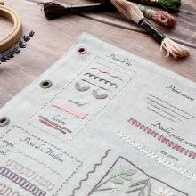 L'Encyclopédie des brodeuses - Page 1: stem stitch and running stitch