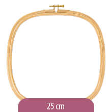 Wooden square hoop - 25 cm