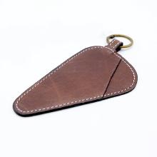 Leather Scissor Case - Chocolate
