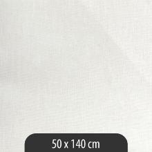 Zweigart® linen-cotton blend fabric - 50 x 140 cm - White