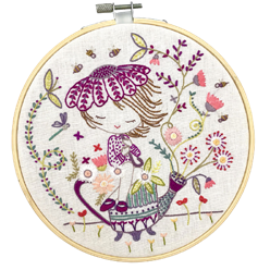 Quand Salomé s'occupe de son jardin (sold without hoop)