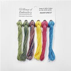 Pearl cotton n°8 House of Embroidery - "Rainforest