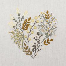 First Mimosas (February embroidery heart) EASY CUSTO