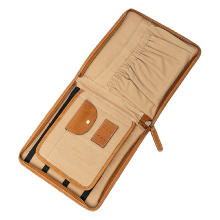 Camel Leather Embroiderer’s Pouch