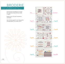 Embroidery book - Leçon de broderie - 54 stitches