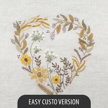 Soleil d’or (August embroidered heart) - EASY CUSTO