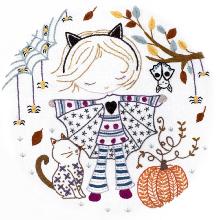 Salomé fan d'halloween (sold without hoop)