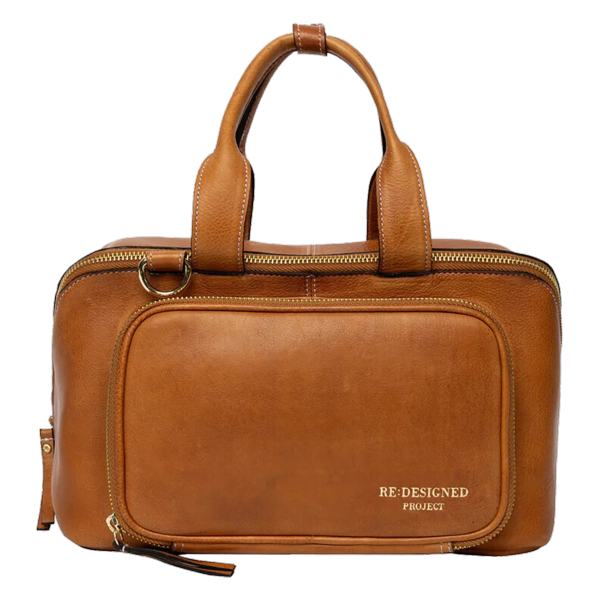 Leather Project Bag – Camel