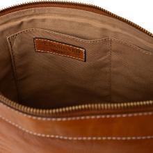 Leather project pouch - Camel