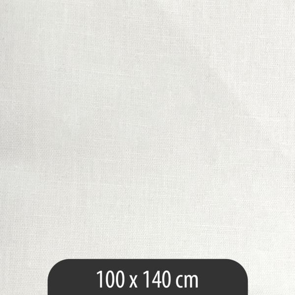 Zweigart® linen-cotton blend fabric - 100 x 140 cm - White