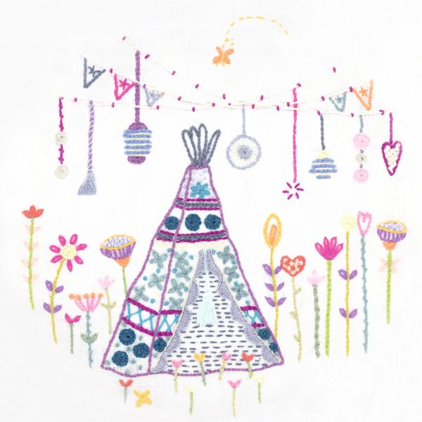 Week-end bohème sous le tipi (sold without hoop)