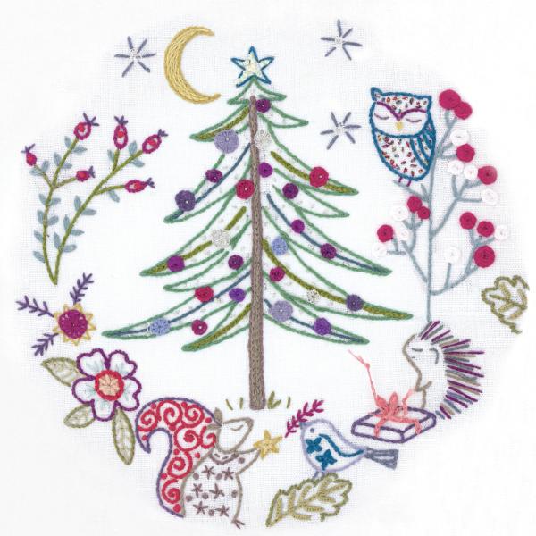 Noël en forêt (sold without hoop)