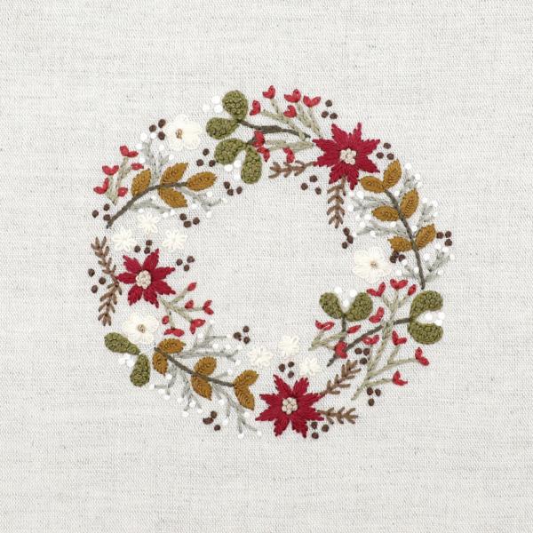 Couronne de poinsettias - Small December wreath
