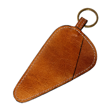 Leather Scissor Case - Camel