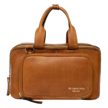 Leather Project Bag – Camel