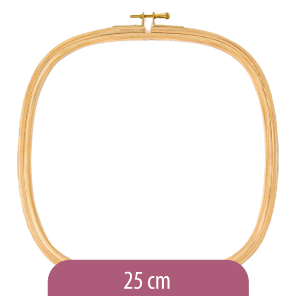 Wooden square hoop - 25 cm